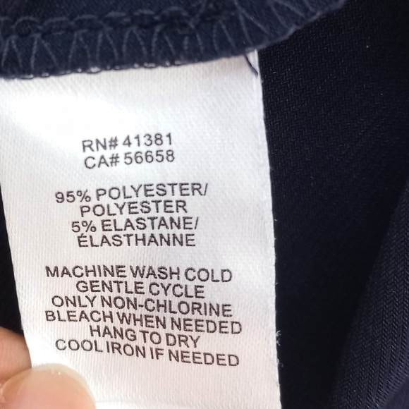 Lauren Ralph Lauren Floral Navy/White Faux Wrap Bell Sleeve Dress Size 6 US - Picture 14 of 16